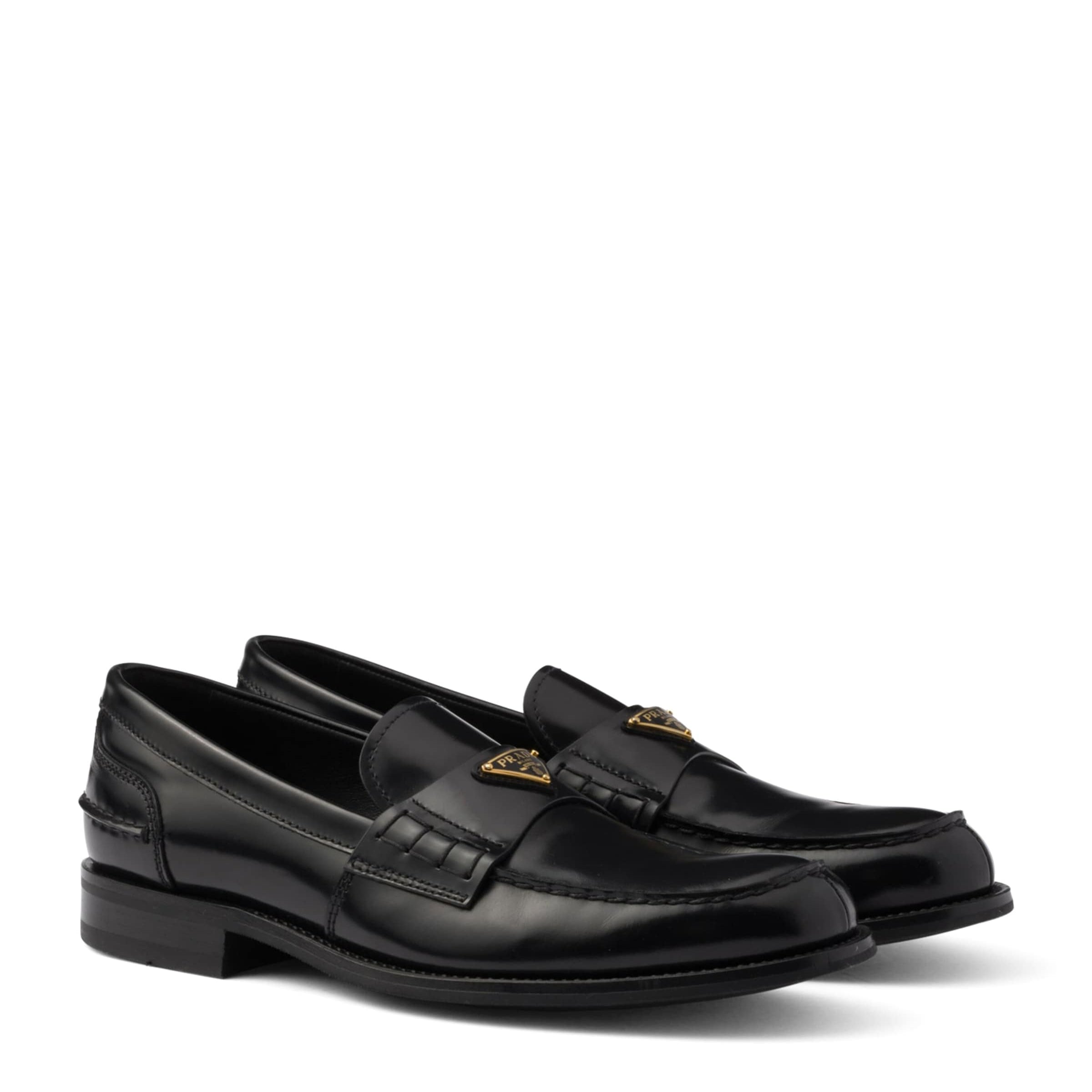 Brushed Leather Loafers