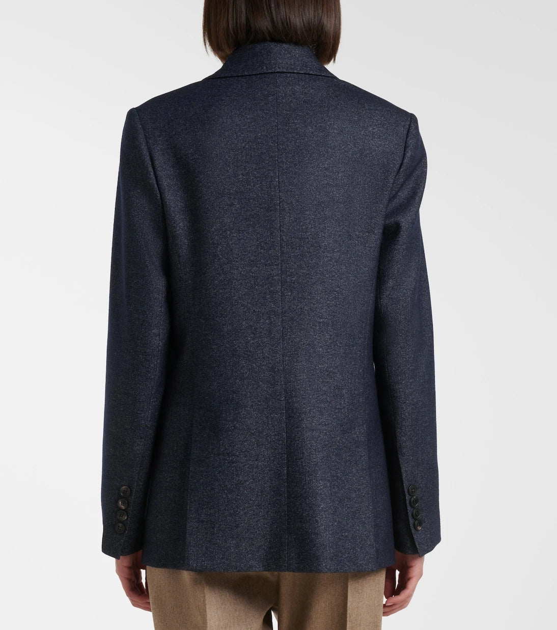 Eleventy - Herringbone wool, cotton, and cashmere blazer