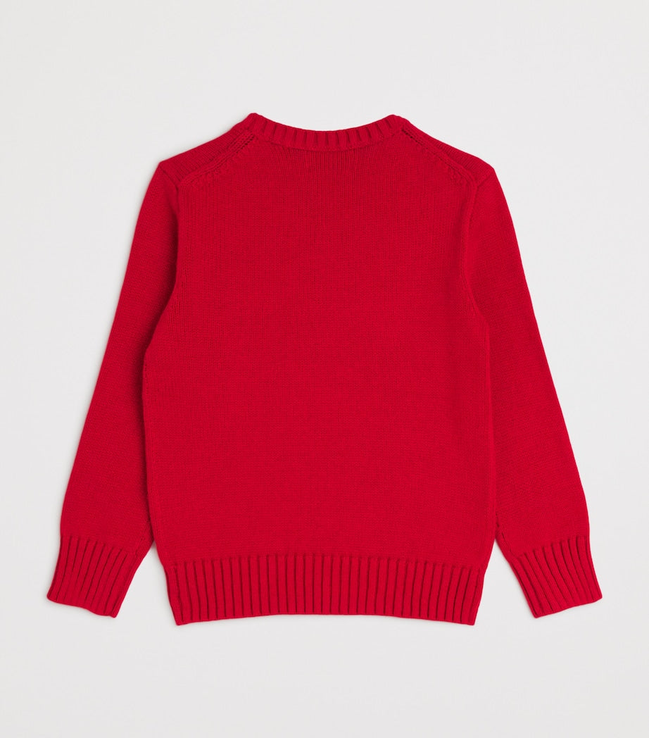 Ralph Lauren Kids Cotton Polo Bear and Horse Sweater (6-14 Years)