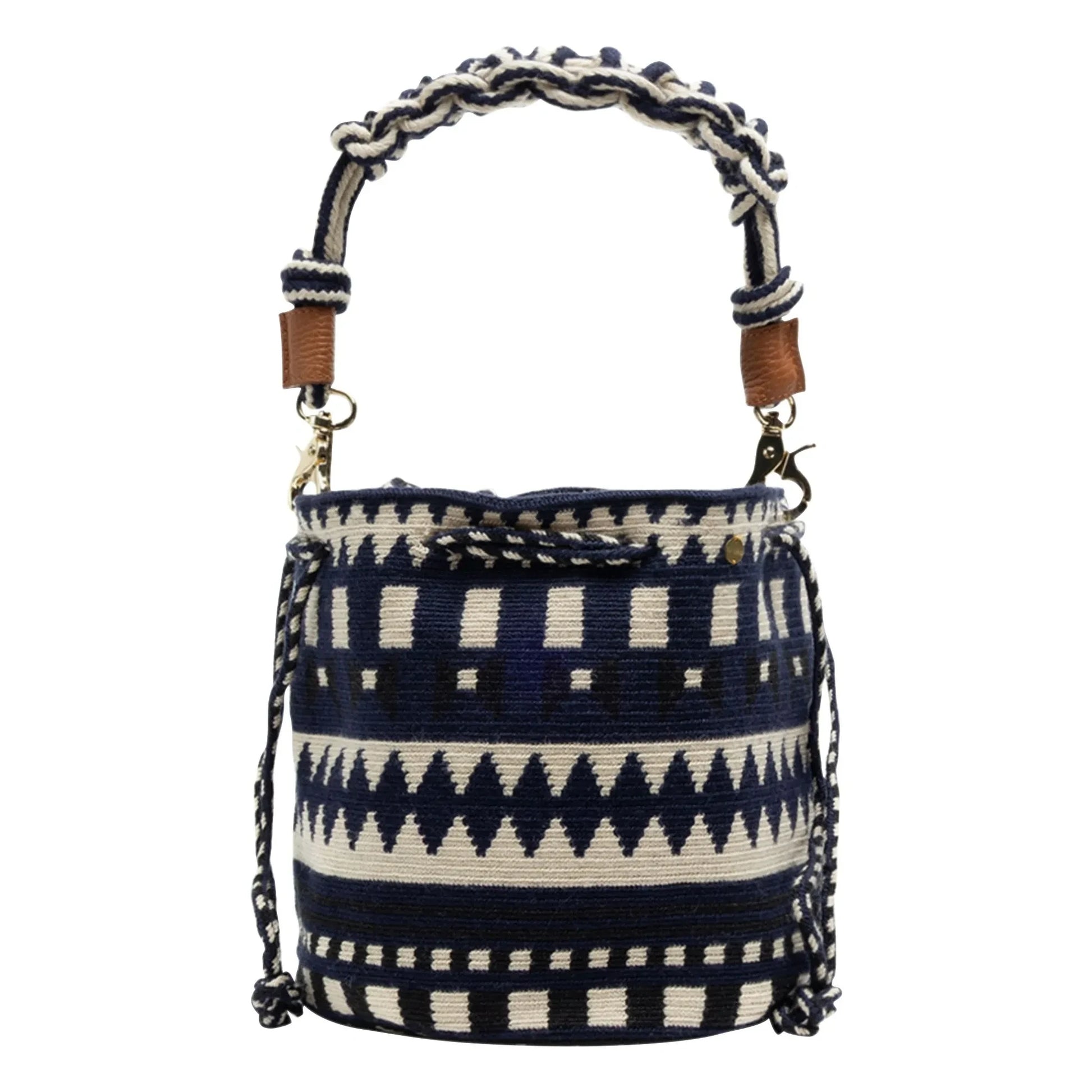 Guanabana - Mitra Macramé bag | Navy blue