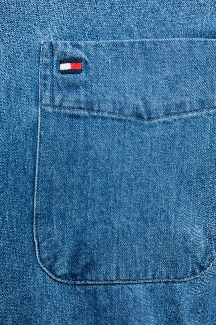 Pamuklu kot gömlek Tommy Hilfiger