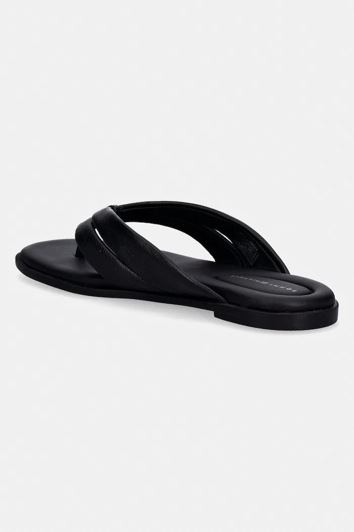 Tommy Hilfiger джапанки дамски кожени ELEVATED TOE POST LTH SANDAL