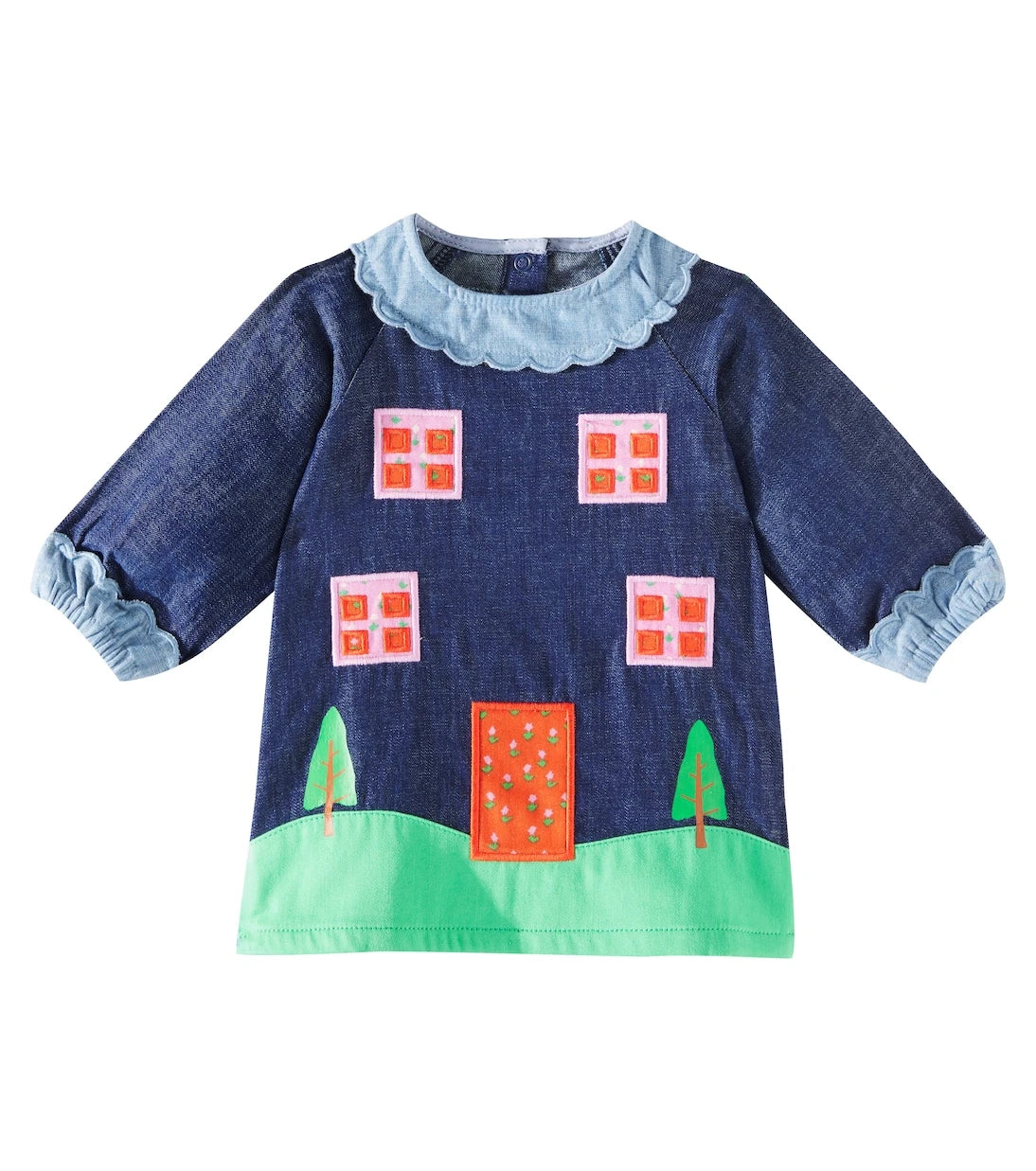 Stella McCartney Kids - Patch-appliqué denim dress