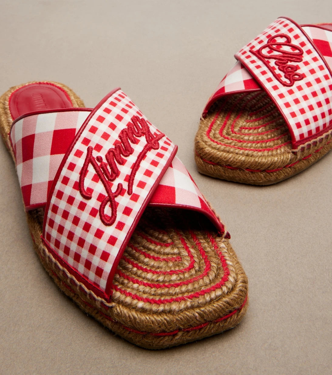 Jimmy Choo - Aciel checked espadrille sandals