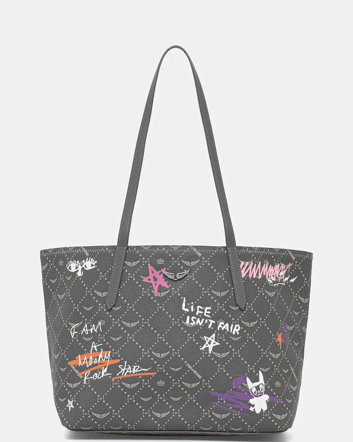 Zadig&Voltaire Kadın Sahte Deri Alışveriş Çantası Z SHOPPER MONOGRAM TAG