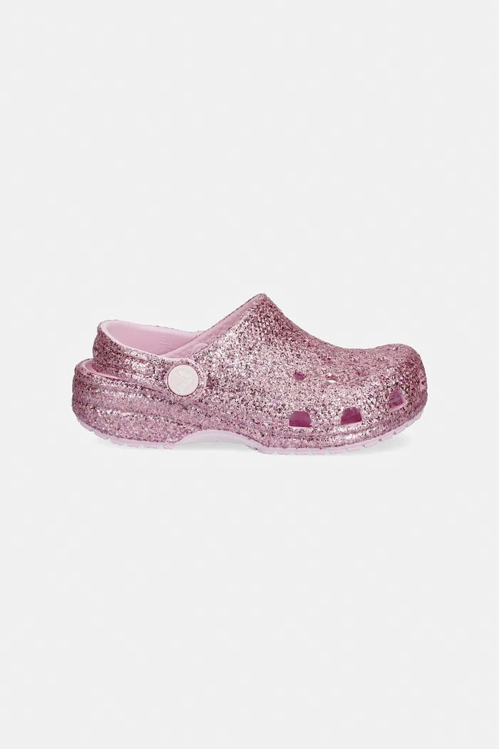 Детски чехли Crocs CLASSIC CHUNKY GLITTER CLOG T