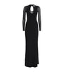 Black Knitted Florie Maxi Dress