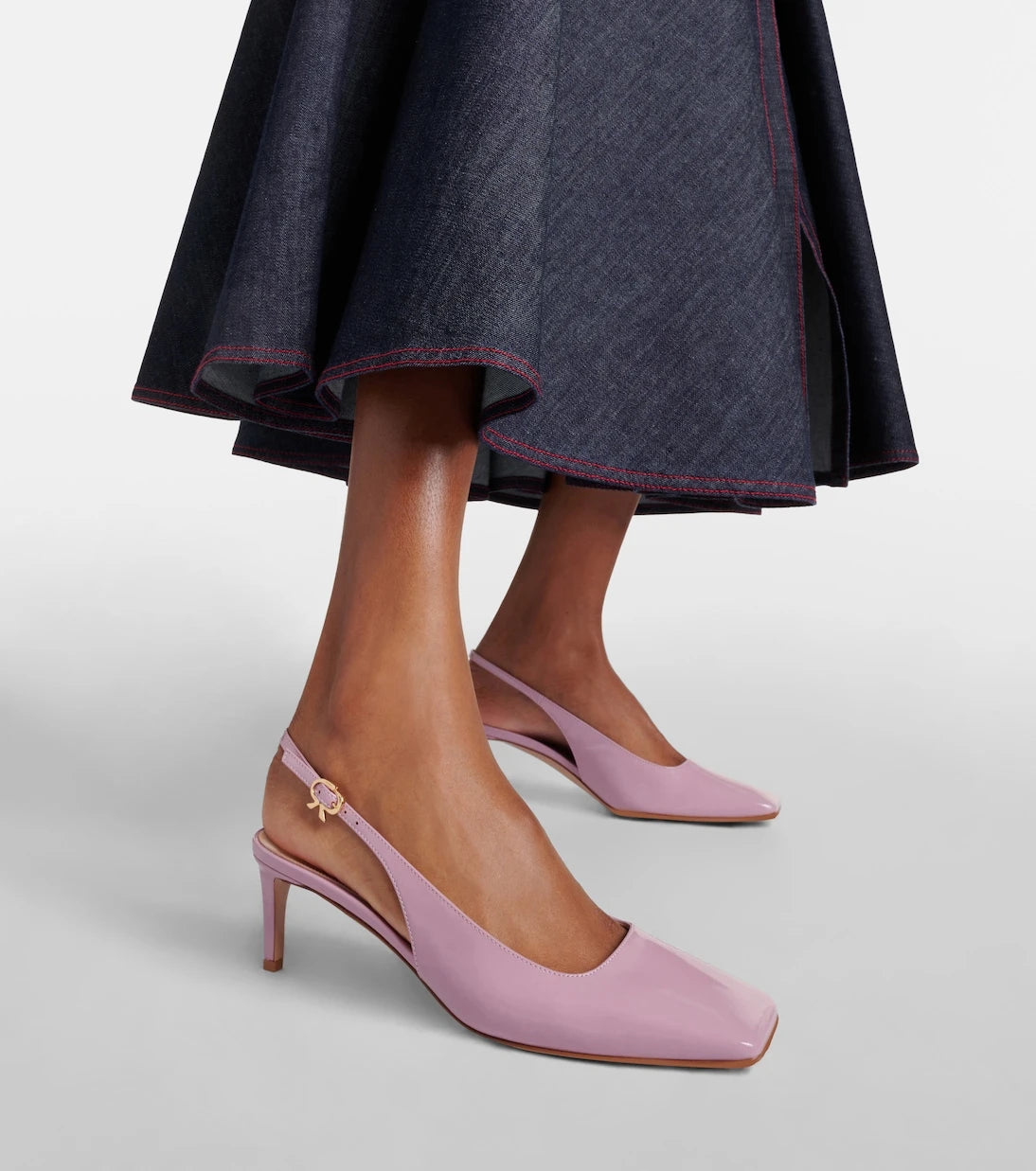 Gianvito Rossi - 55 leather slingback pumps