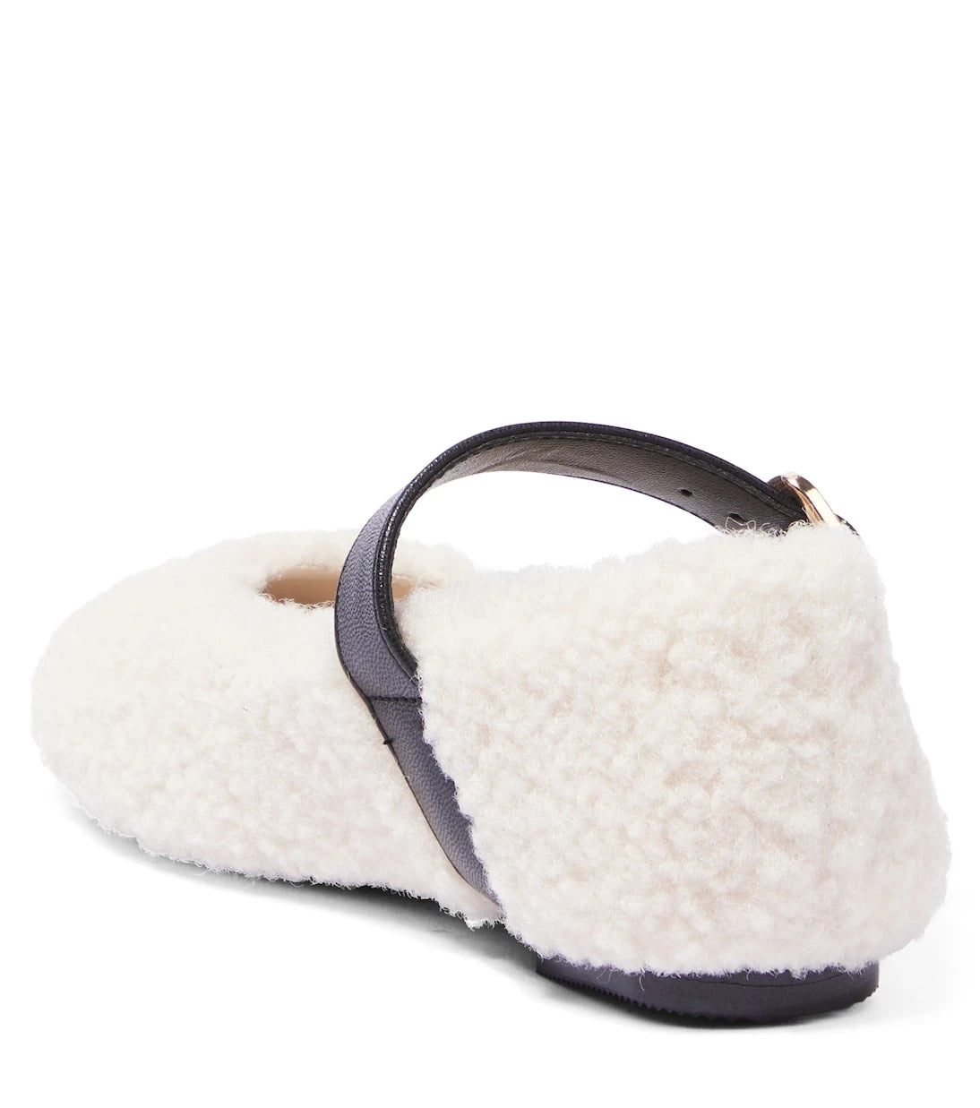 Stella McCartney Kids - Faux shearling ballet flats