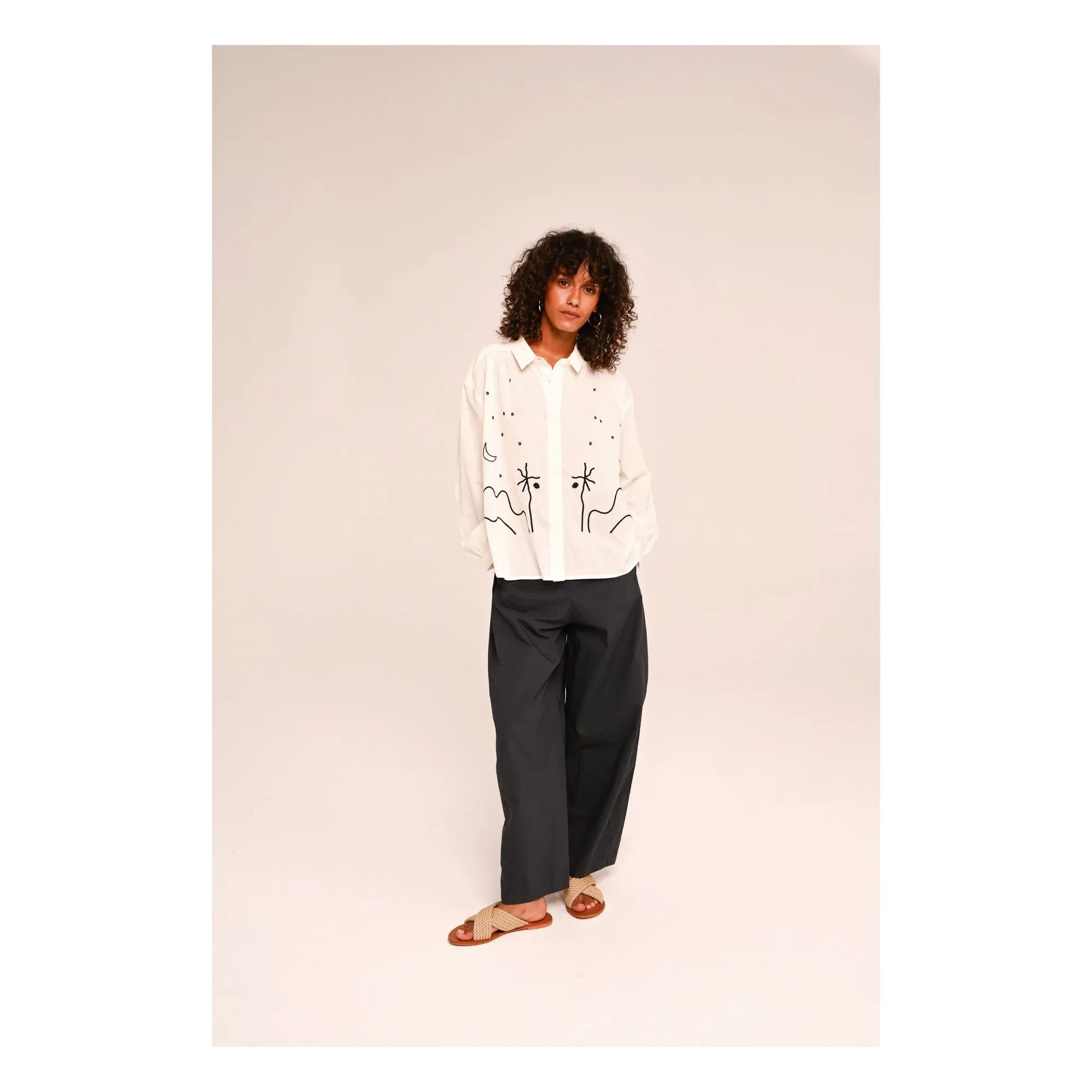 Sacrécoeur - Ali Casa Voile de Coton shirt | Black