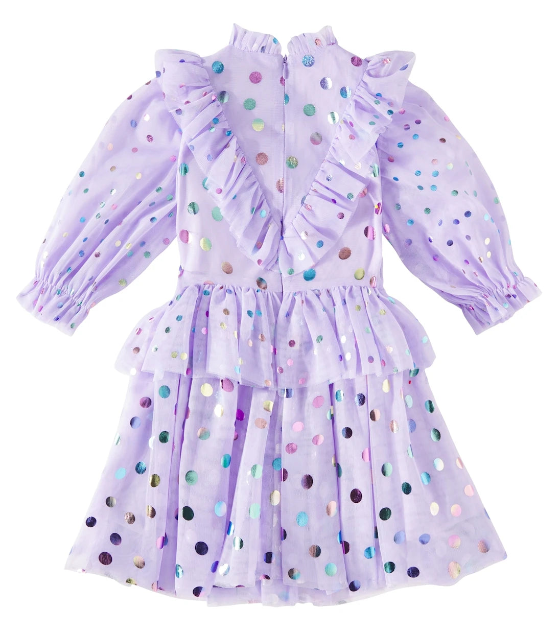 Stella McCartney Kids - Polka-dot ruffled tulle dress