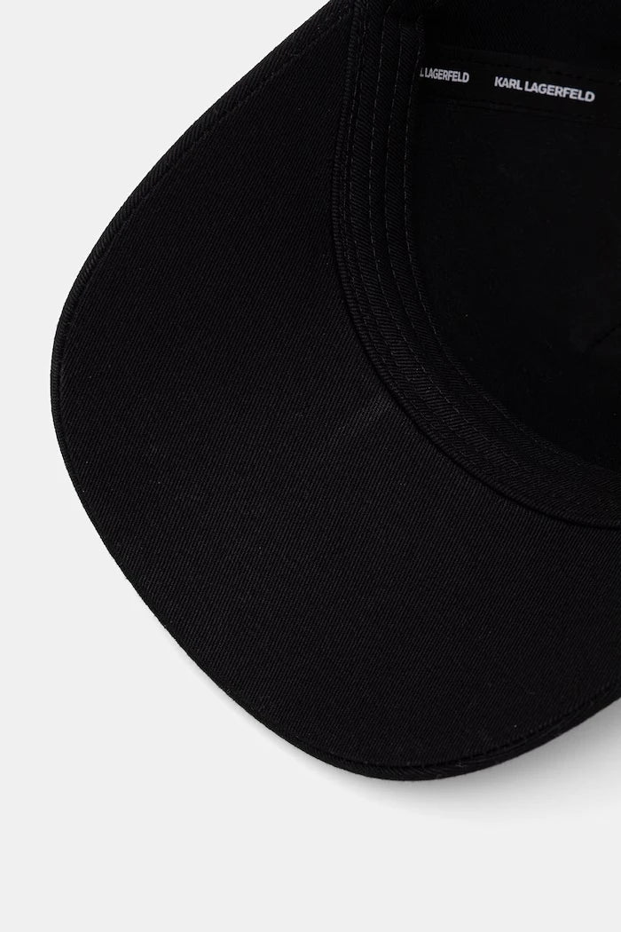 Karl Lagerfeld kadın pamuklu siperlikli şapka K/SIGNATURE