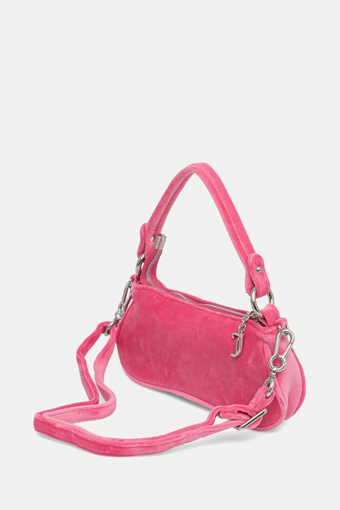 Juicy Couture kadın kadife crossbody çanta Kimberly