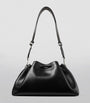 Jimmy Choo Black Medium Leather Cinch Bucket Bag