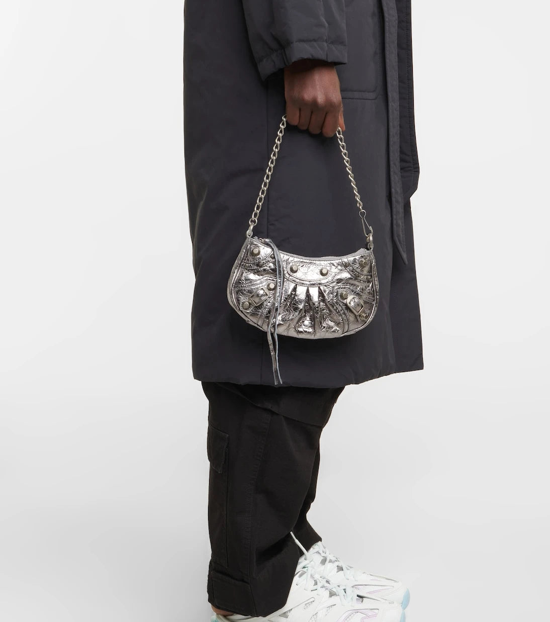 Balenciaga - حقيبة كتف Le Cagole Mini من الجلد