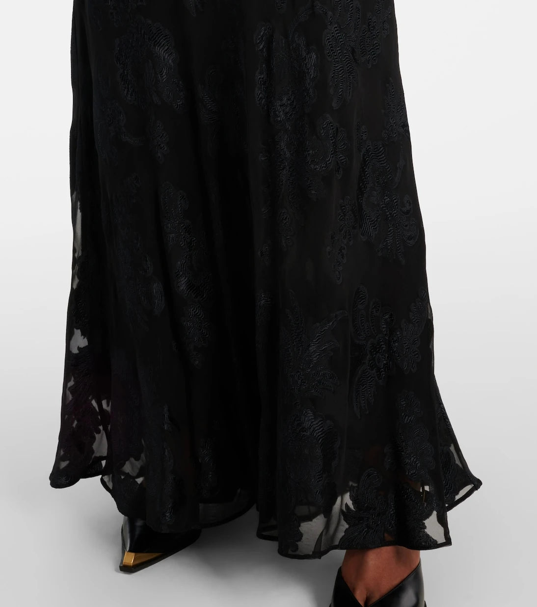 Etro - Paisley satin maxi skirt