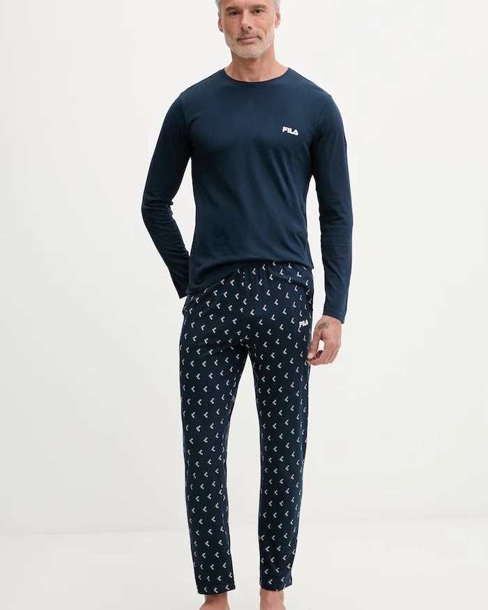 Fila Erkek Pamuklu İki Parçalı Pijama