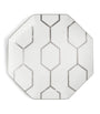 Gio Platinum Octagonal Plate (23cm)