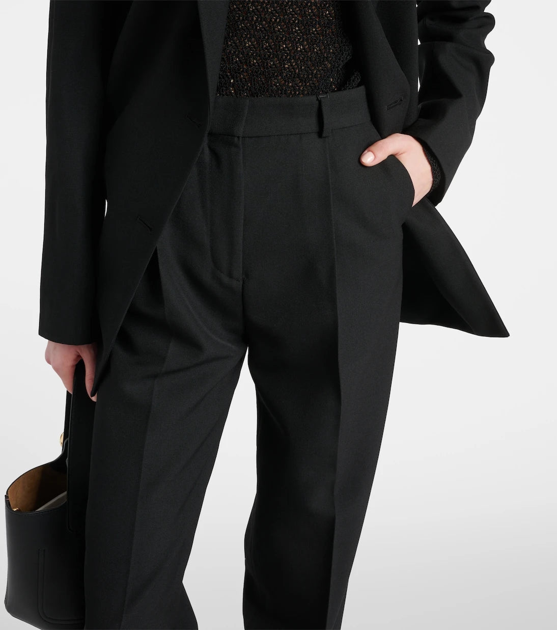 Toteme - High-rise tapered pants