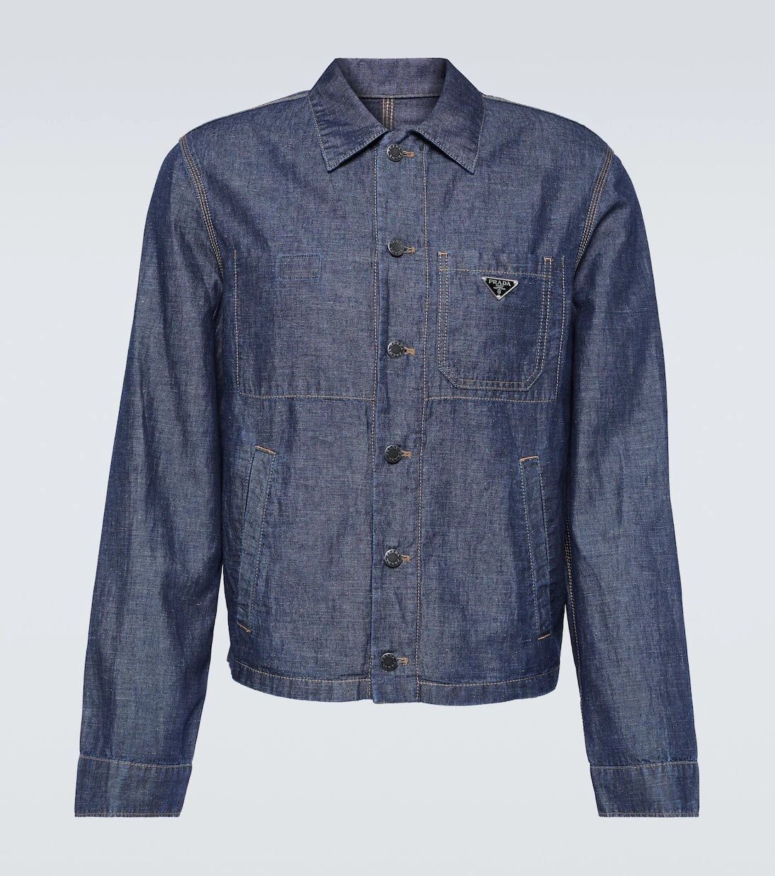 Prada - Cotton and linen overshirt
