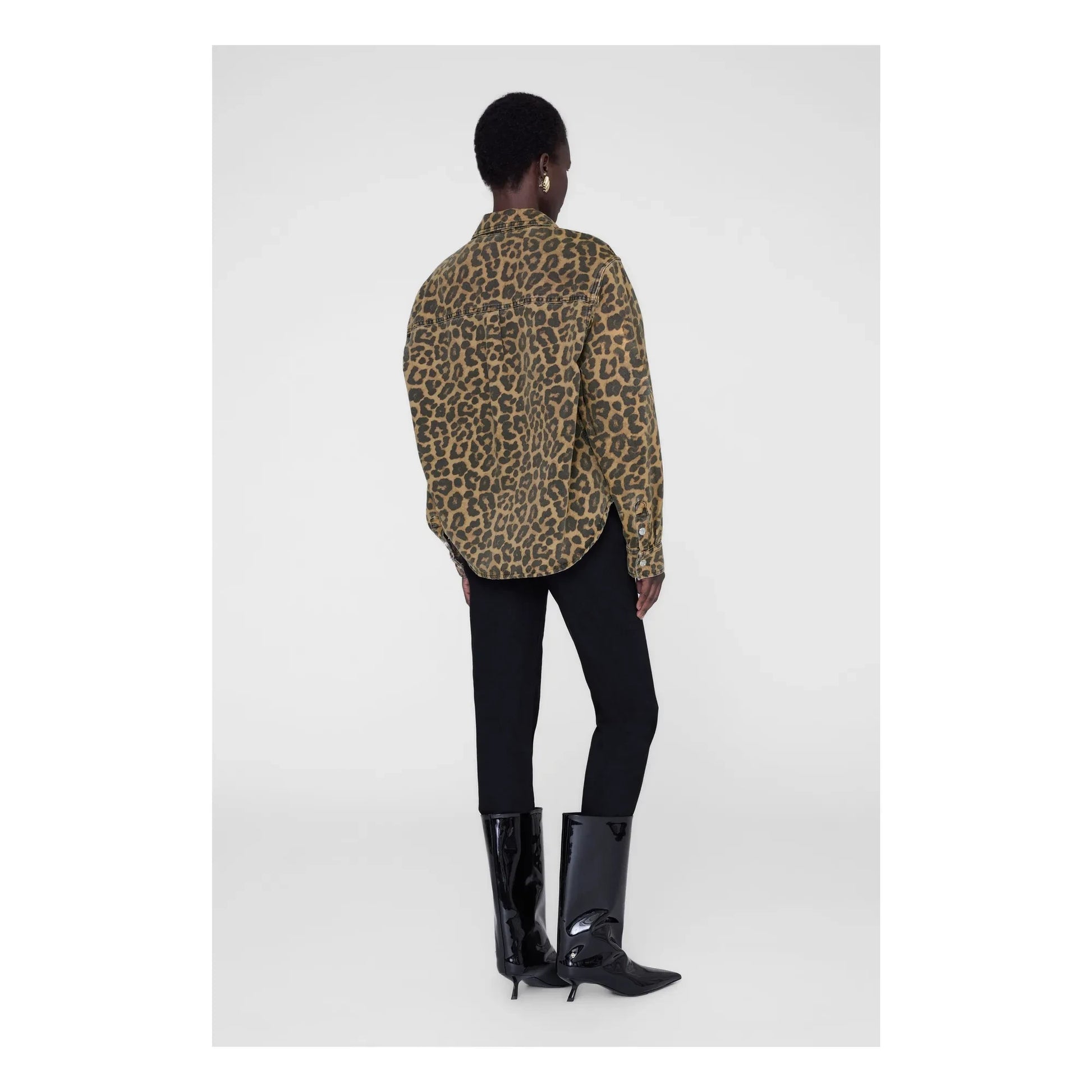 Anine Bing - Paxton Leopard shirt | Brown