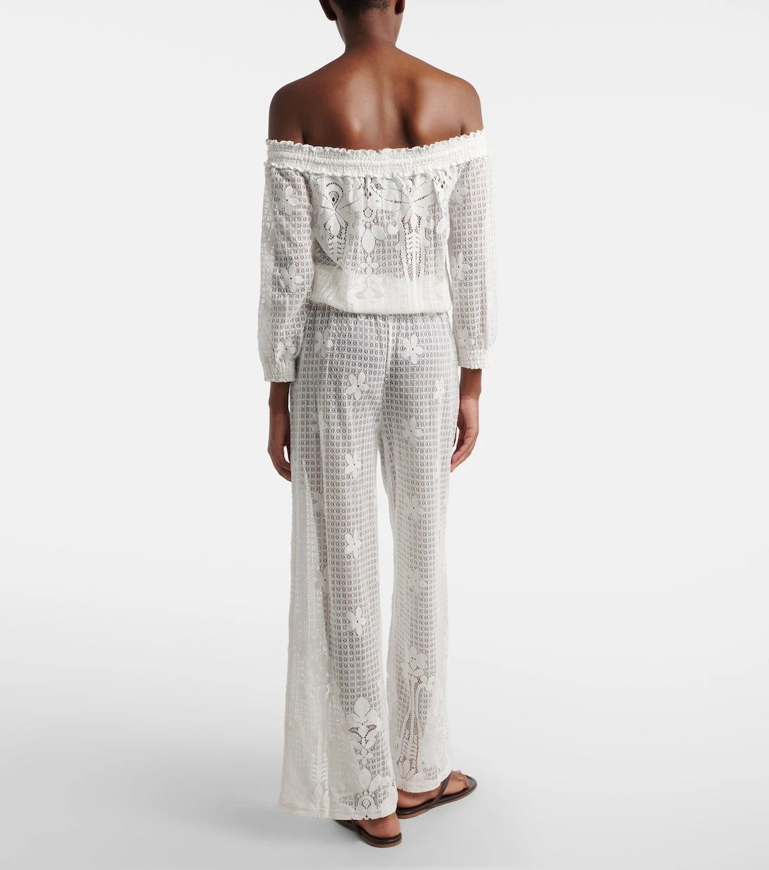 Melissa Odabash - Tully crochet cotton-blend jumpsuit