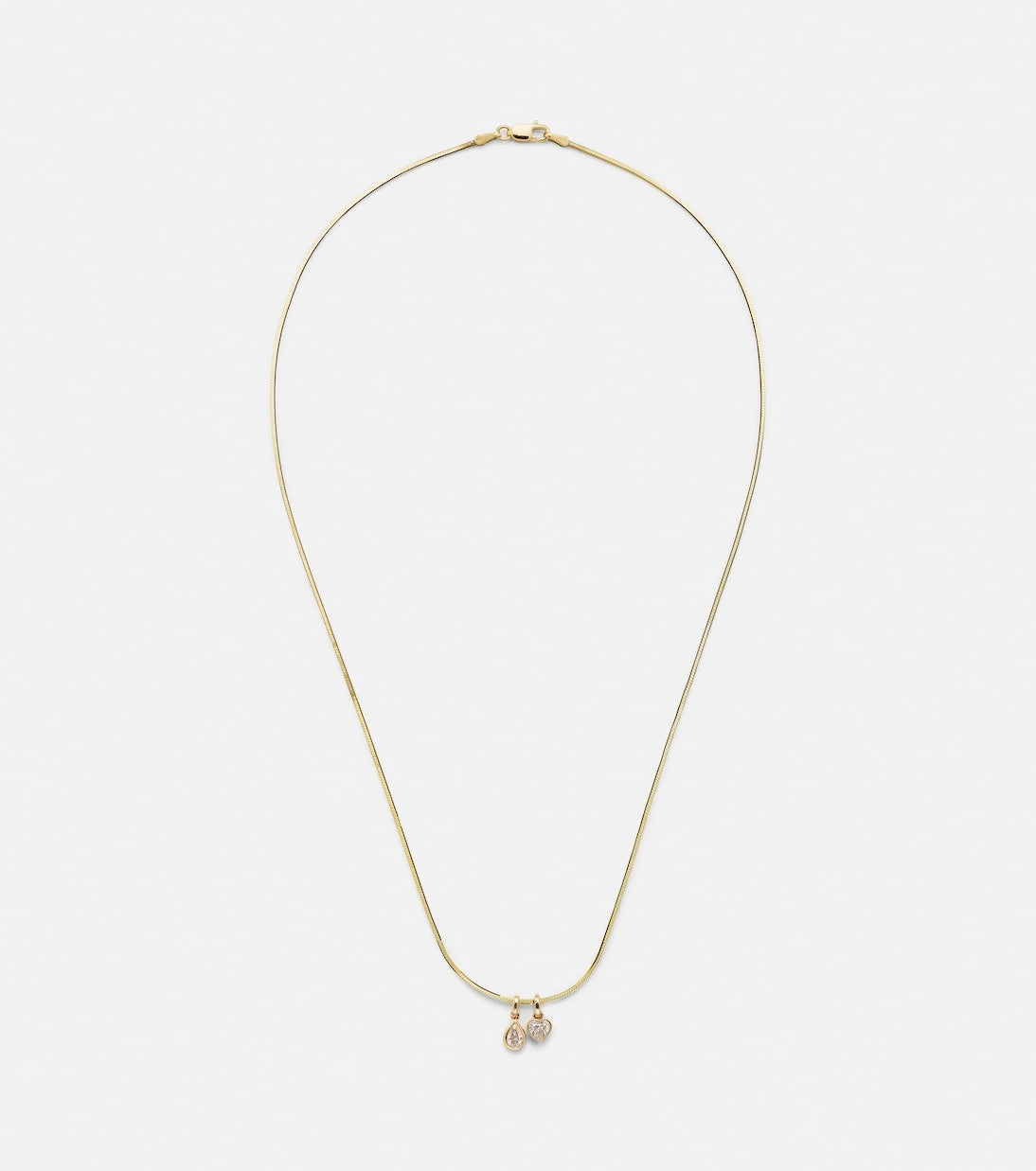 Roxanne First - 14kt gold pendant necklace with diamonds
