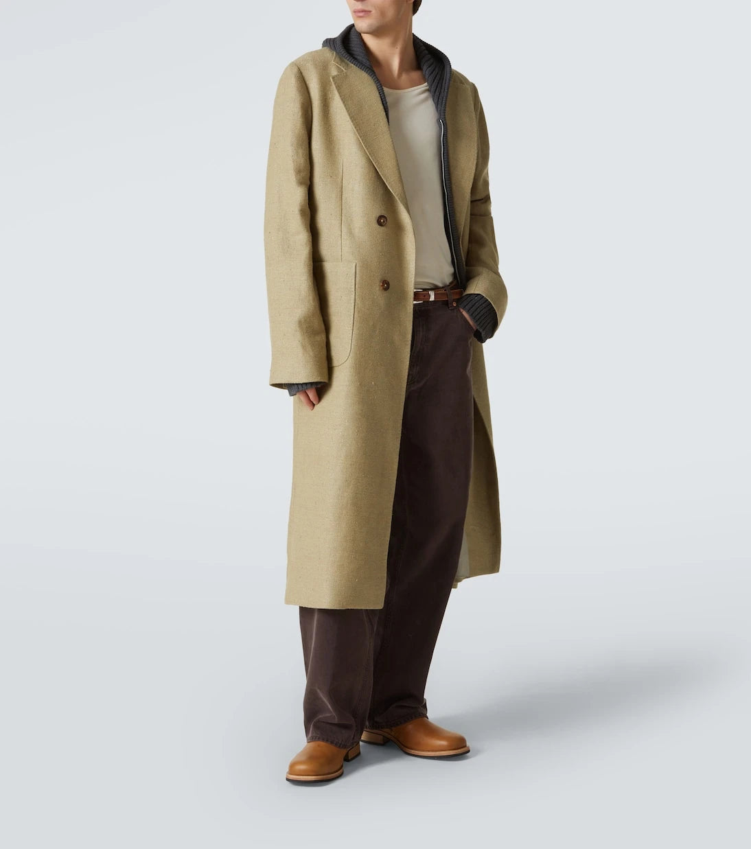 Our Legacy - Robe linen and silk overcoat