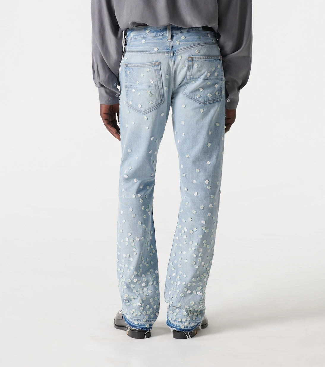 Amiri - Floral straight jeans