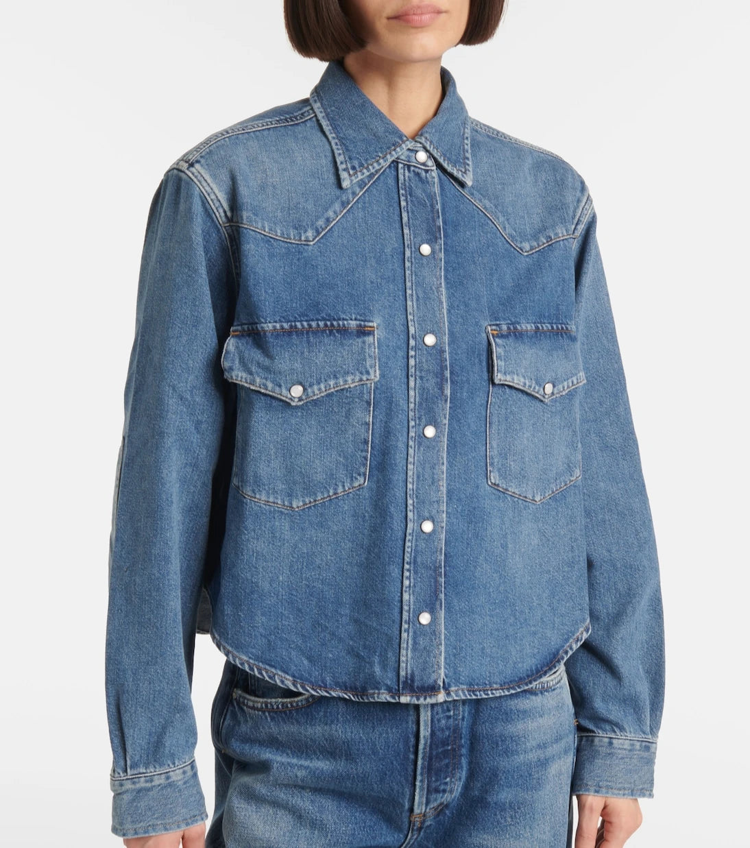 Citizens of Humanity - Cropped denim shirt