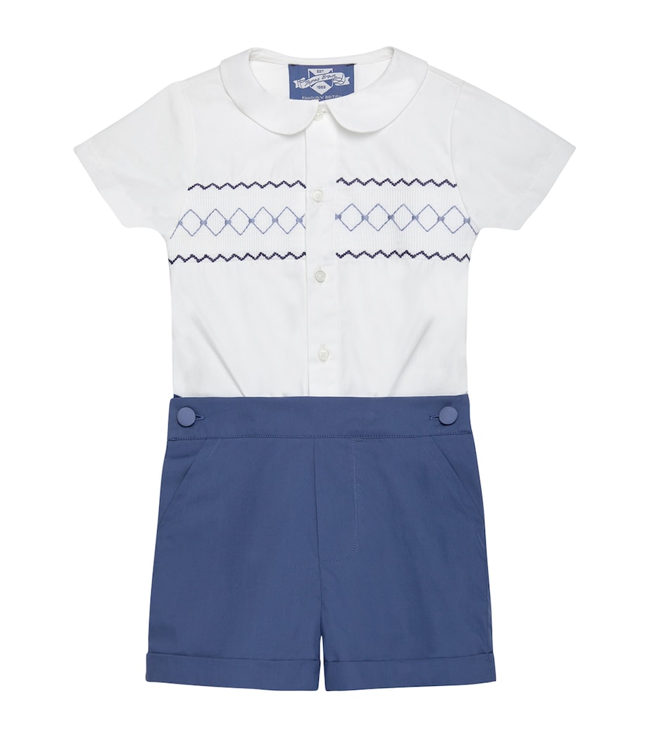 Cotton Smocked Rupert Set (3-24 Months)