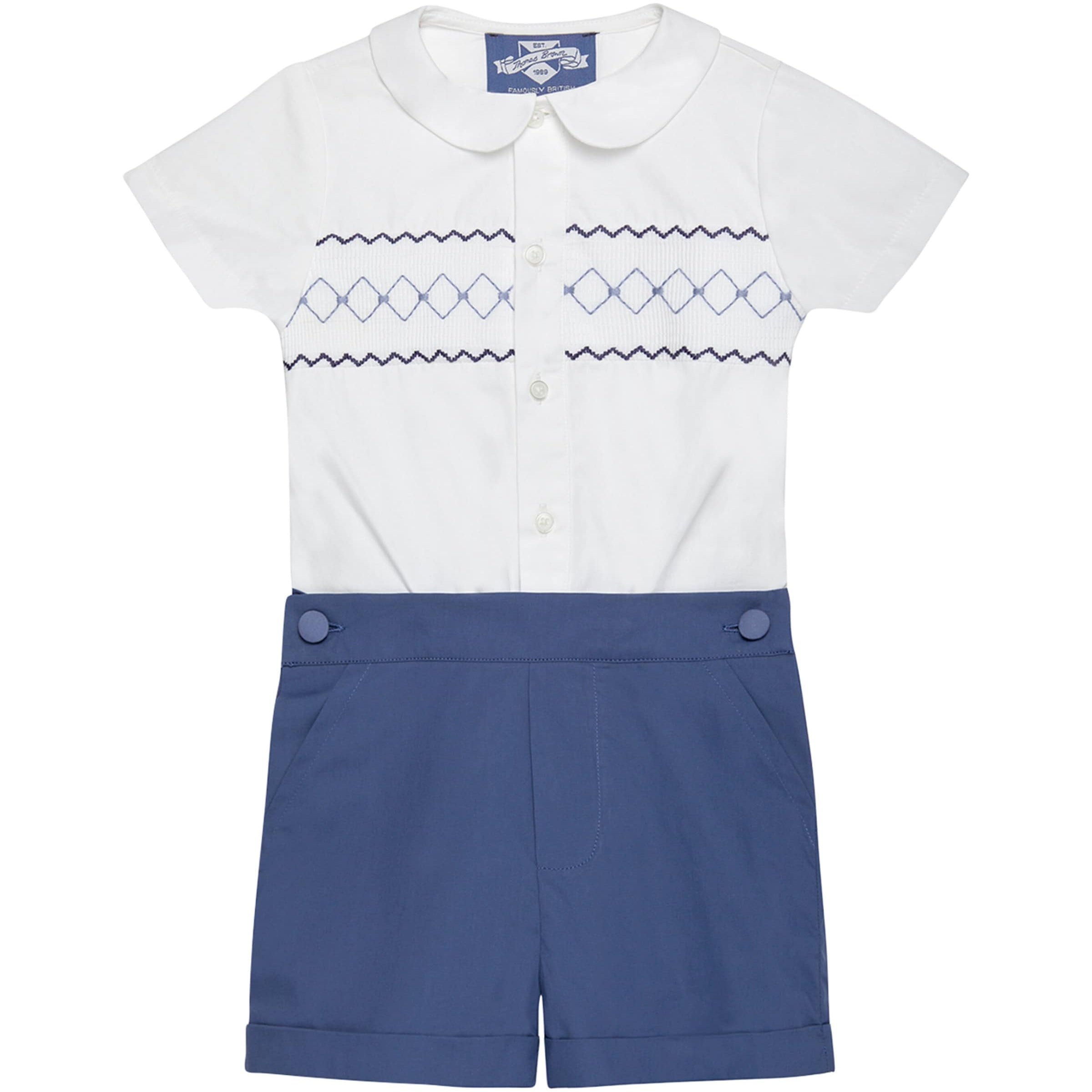 Cotton Smocked Rupert Set (3-24 Months)