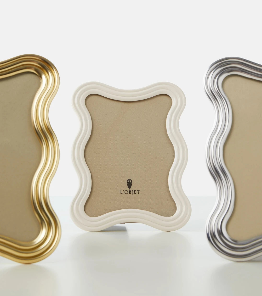 L'Objet - Ripple platinum-plated picture frame