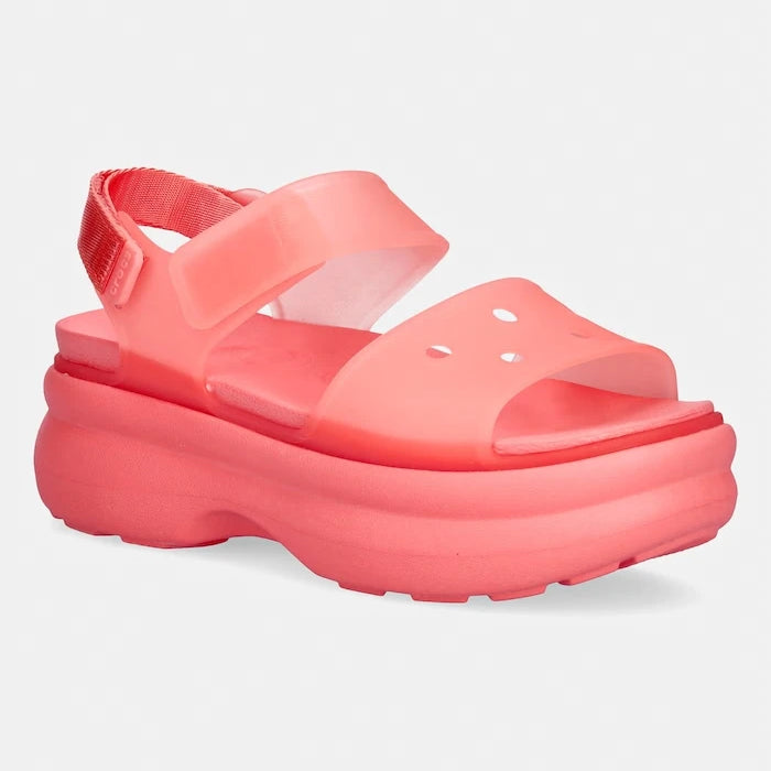 Crocs сандали с платформа дамски Soho Frosted Y Strap Sandal
