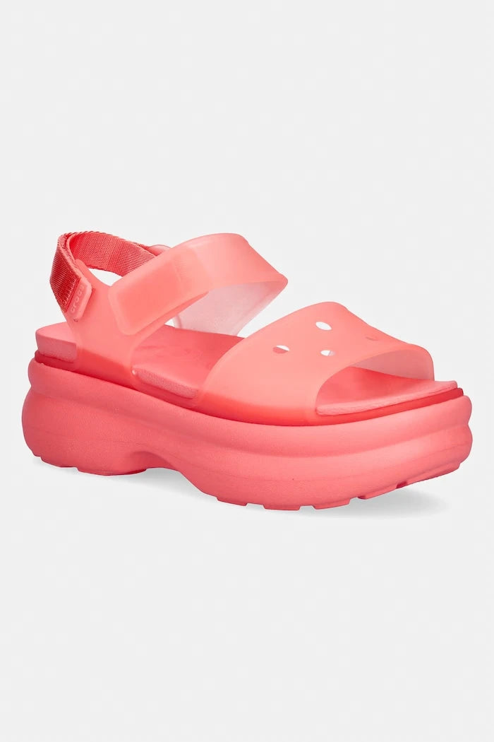 Crocs сандали с платформа дамски Soho Frosted Y Strap Sandal