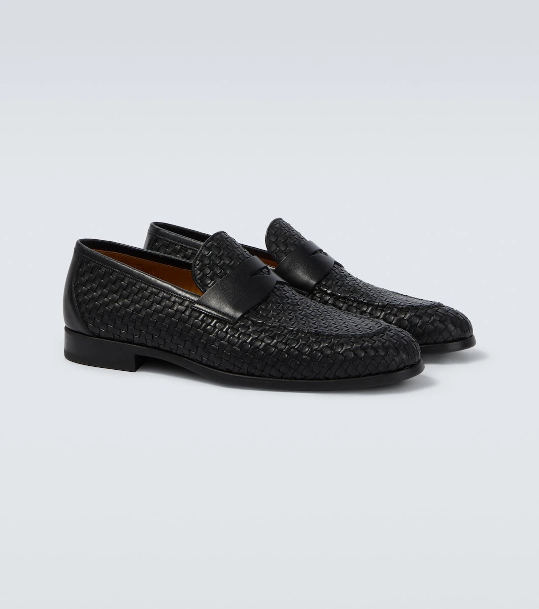 Magnanni - Heracio woven leather penny loafers