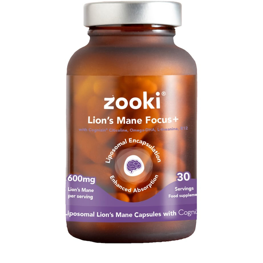 YourZooki Liposomal Lion’s Mane 600mg Capsules (Pack of 60)