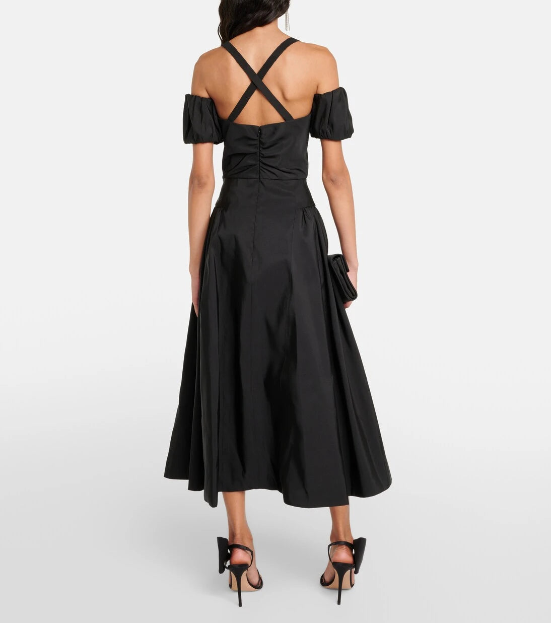 Markarian - Off-shoulder silk midi dress