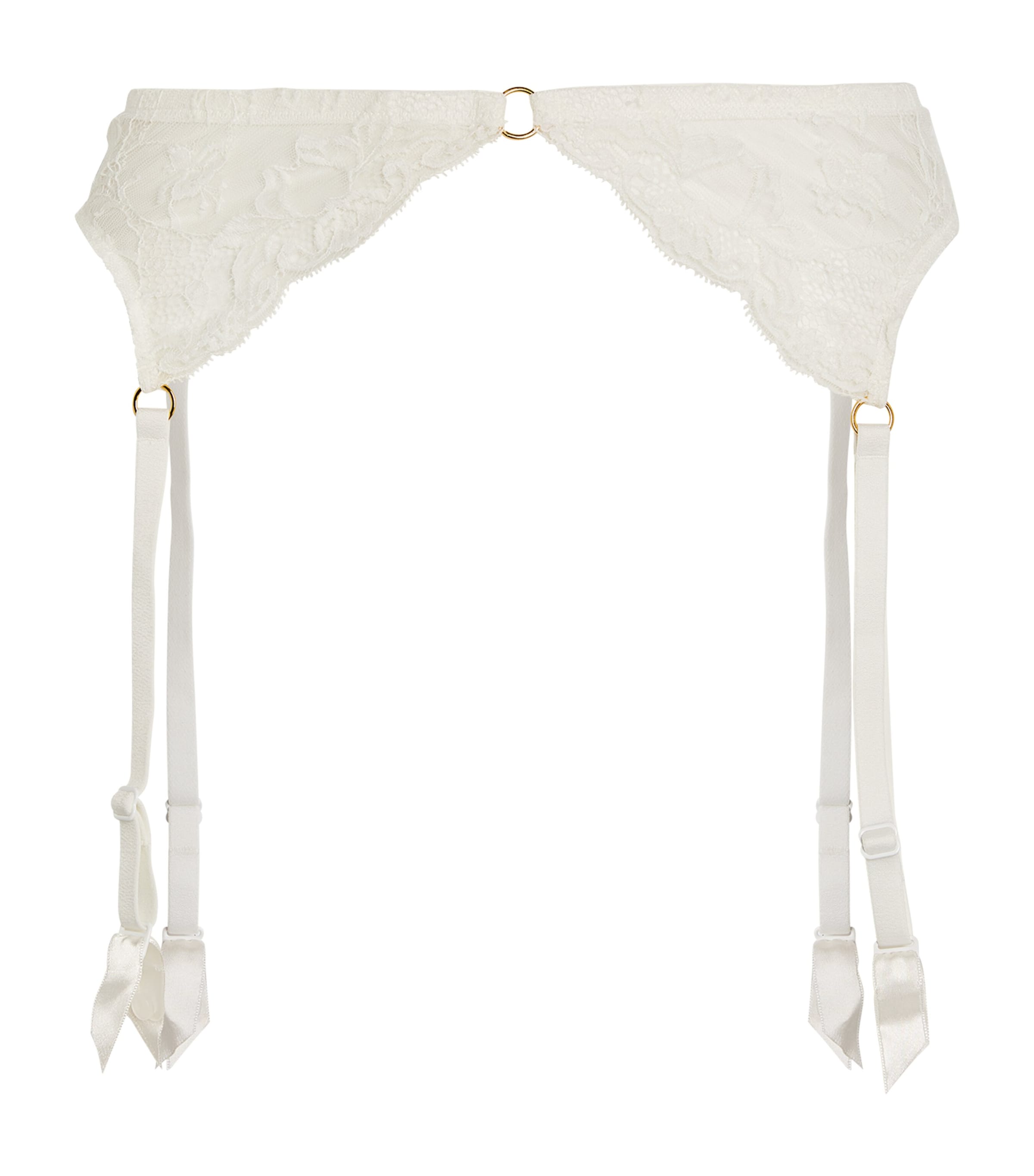 White Kiss of Love Suspender Belt