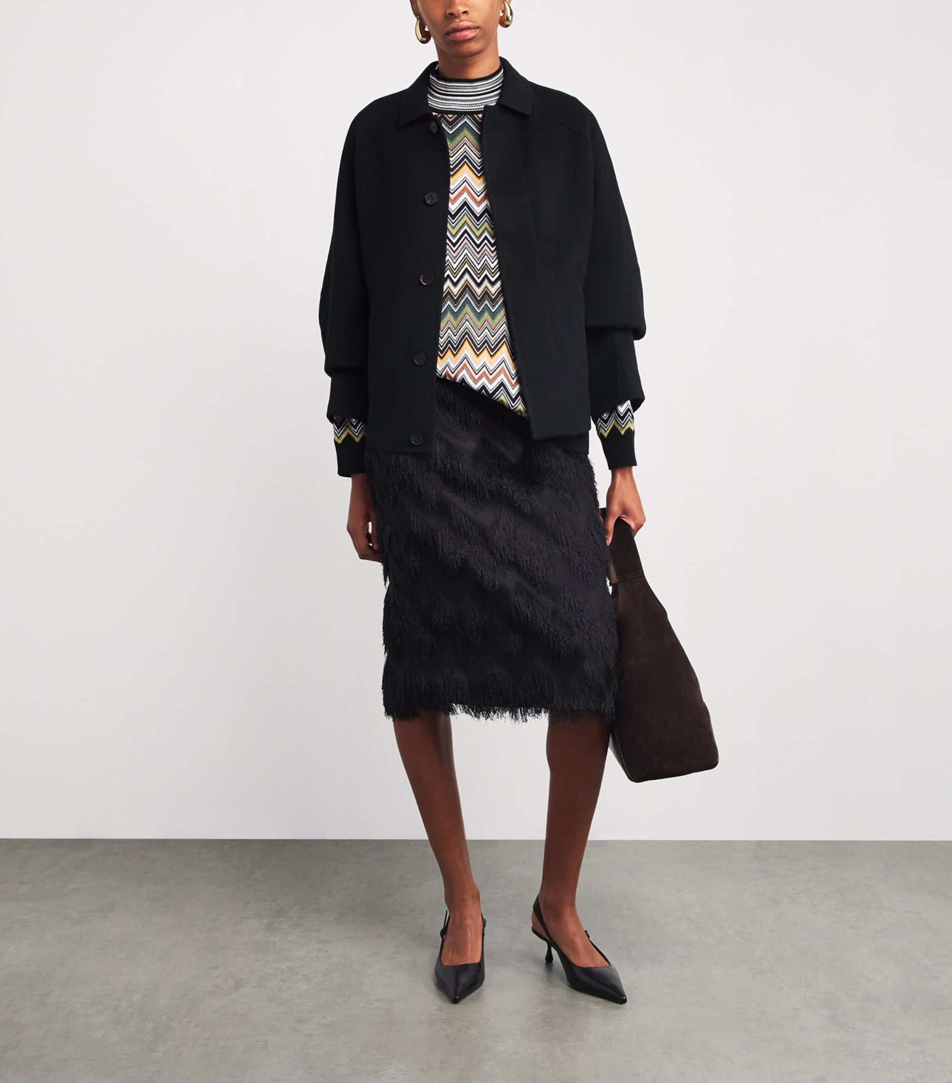 Missoni Multi Zigzag High-Neck Sweater