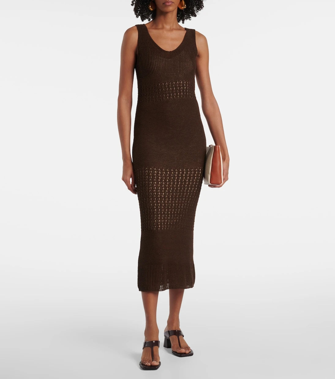 Max Mara - Valois knitted cotton-blend maxi dress