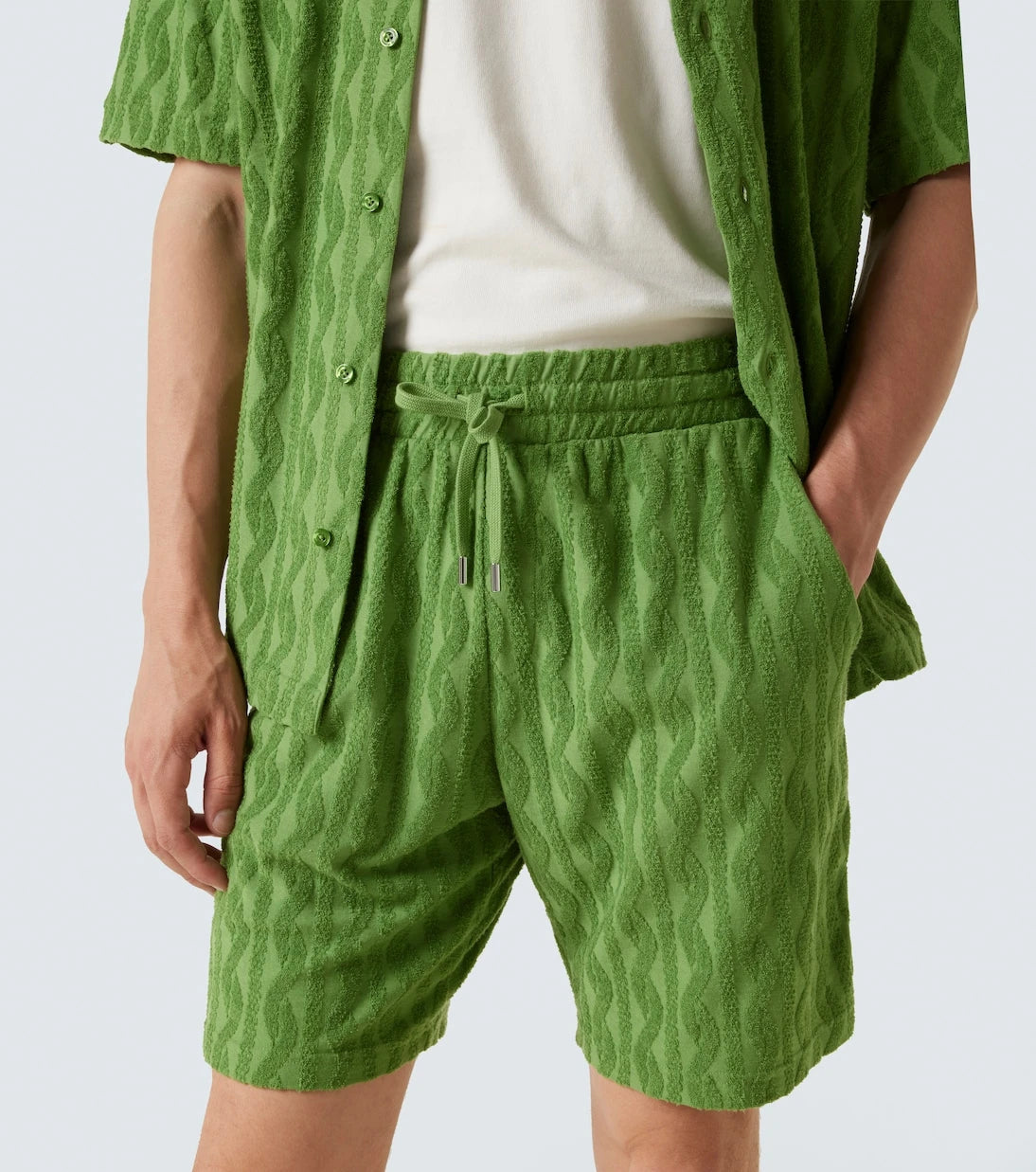 Frescobol Carioca - Augusto cotton-blend terry shorts