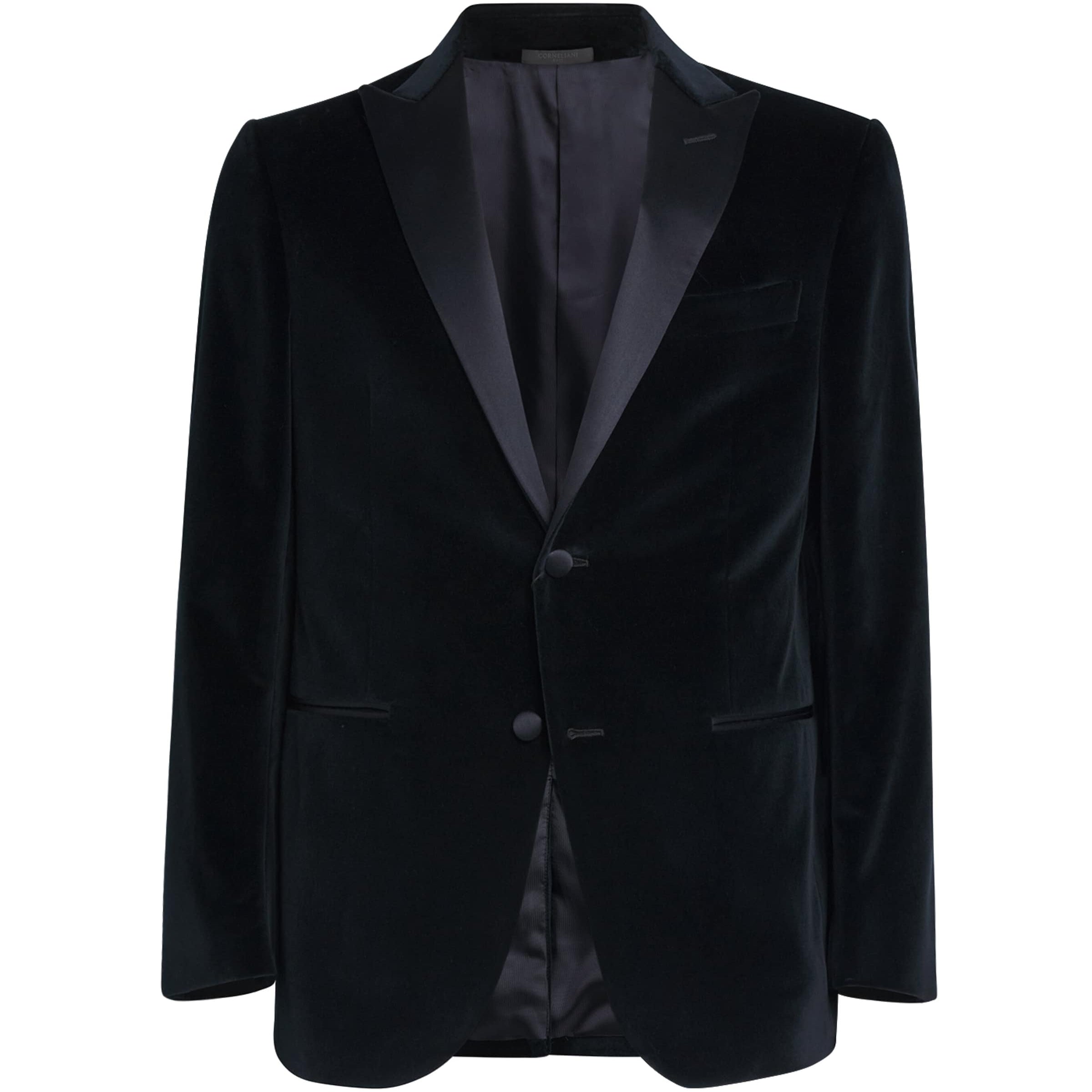 Corneliani Navy Velvet Blazer