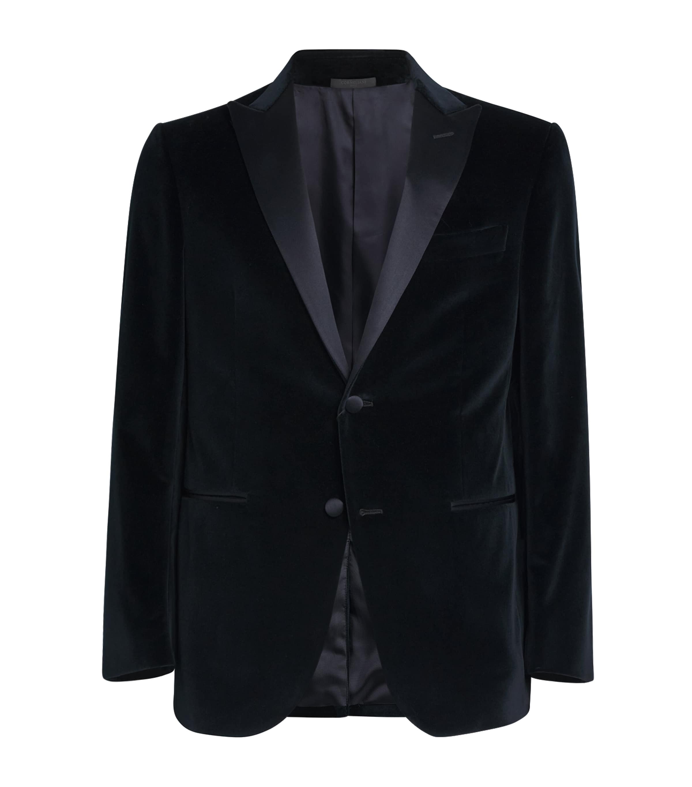 Corneliani Navy Velvet Blazer
