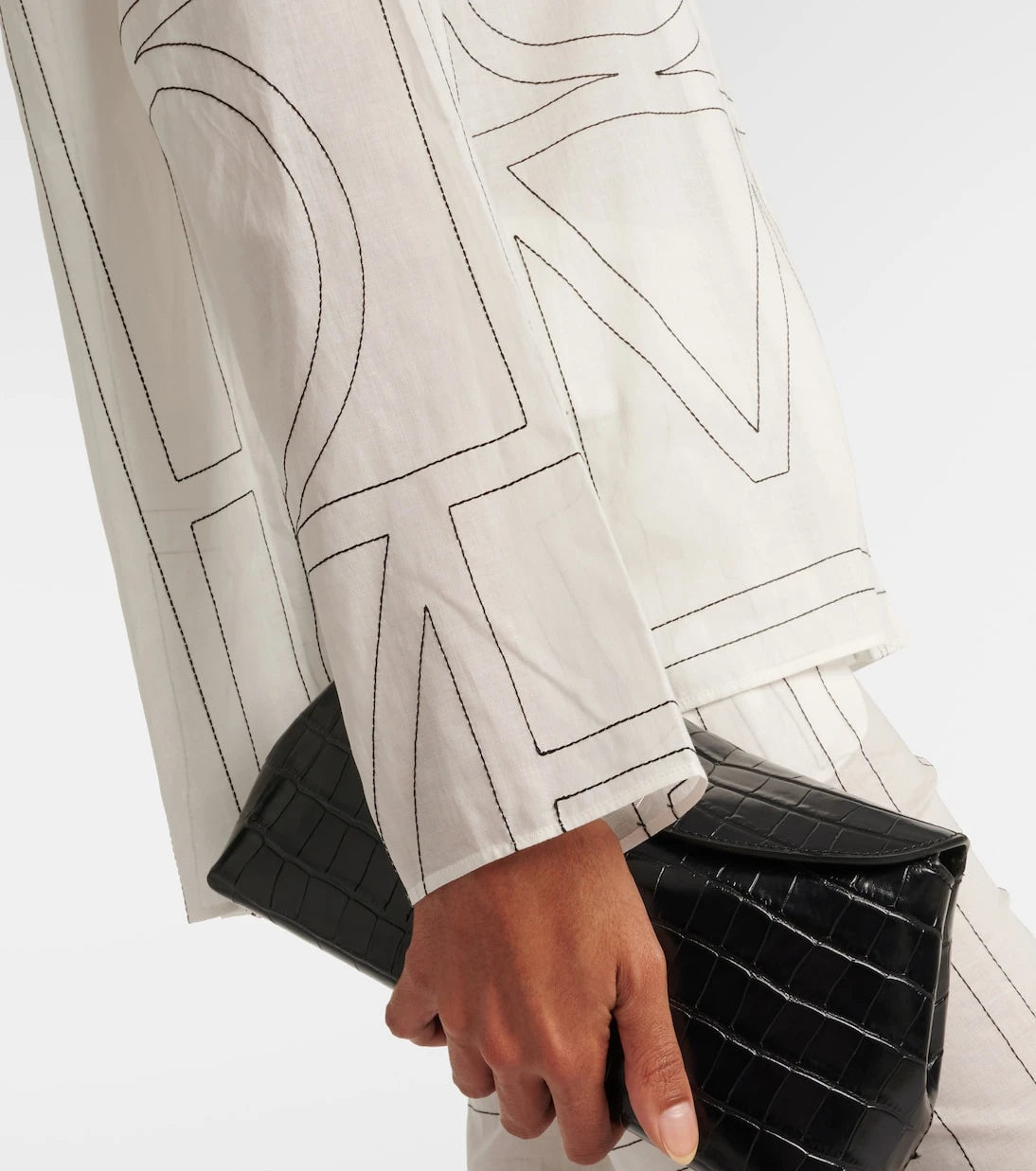 Toteme - Monogram cotton-blend shirt