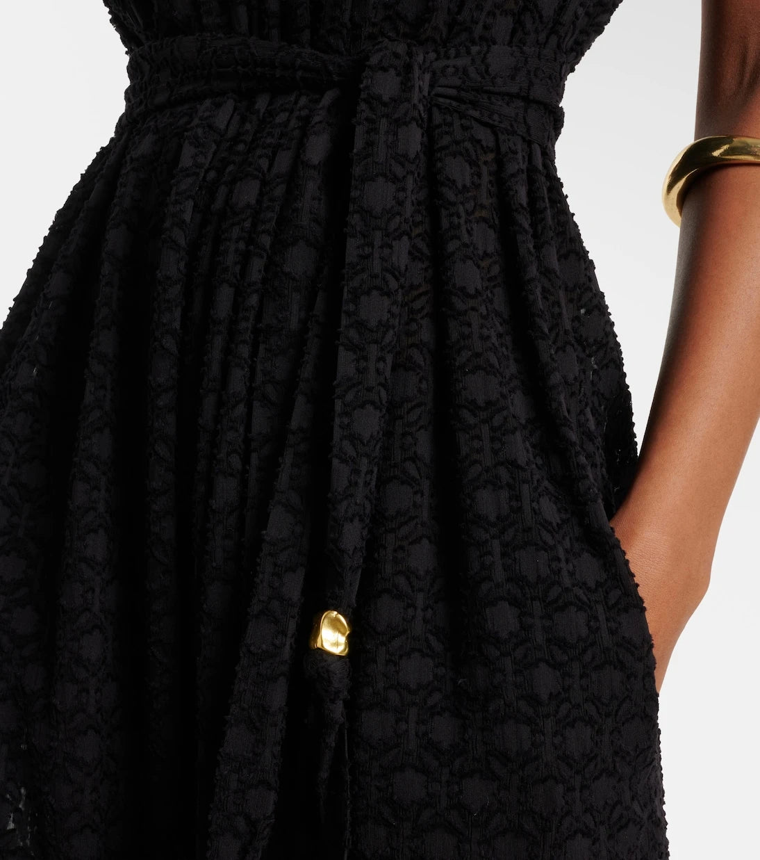 Eres - Evening silk and cotton jacquard jumpsuit