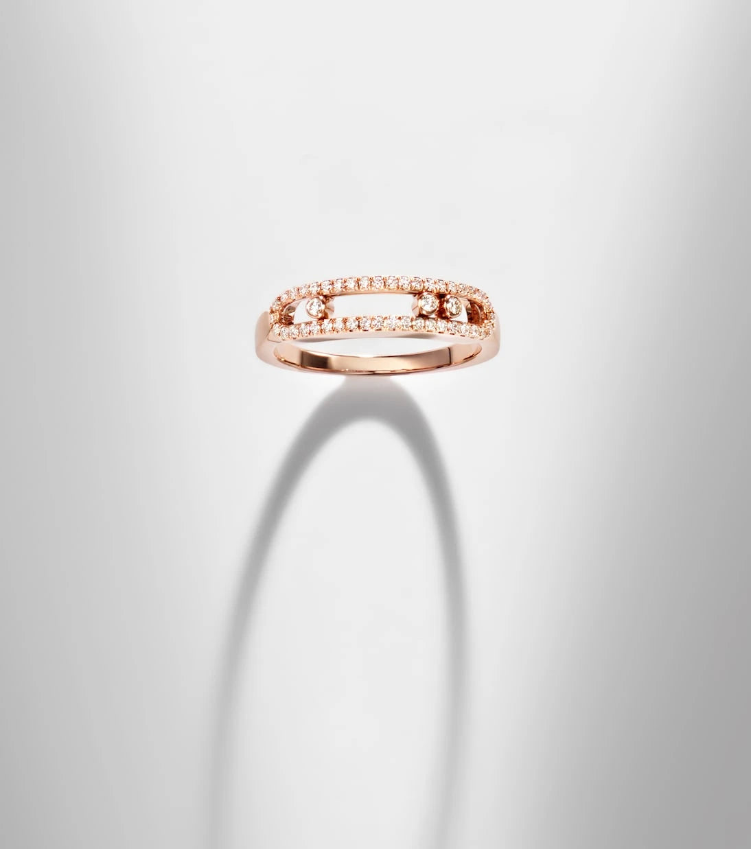 Messika - Baby Move 18kt rose gold ring with diamonds