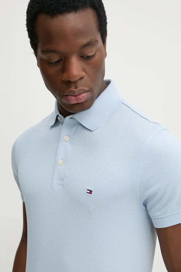 Памучна тениска с яка Tommy Hilfiger