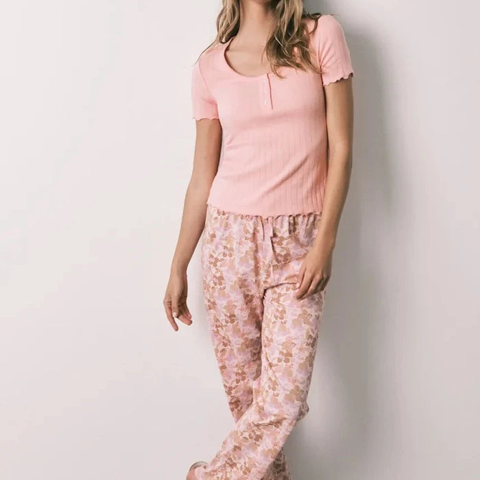 women'secret iki parçalı pamuklu kadın pijama seti