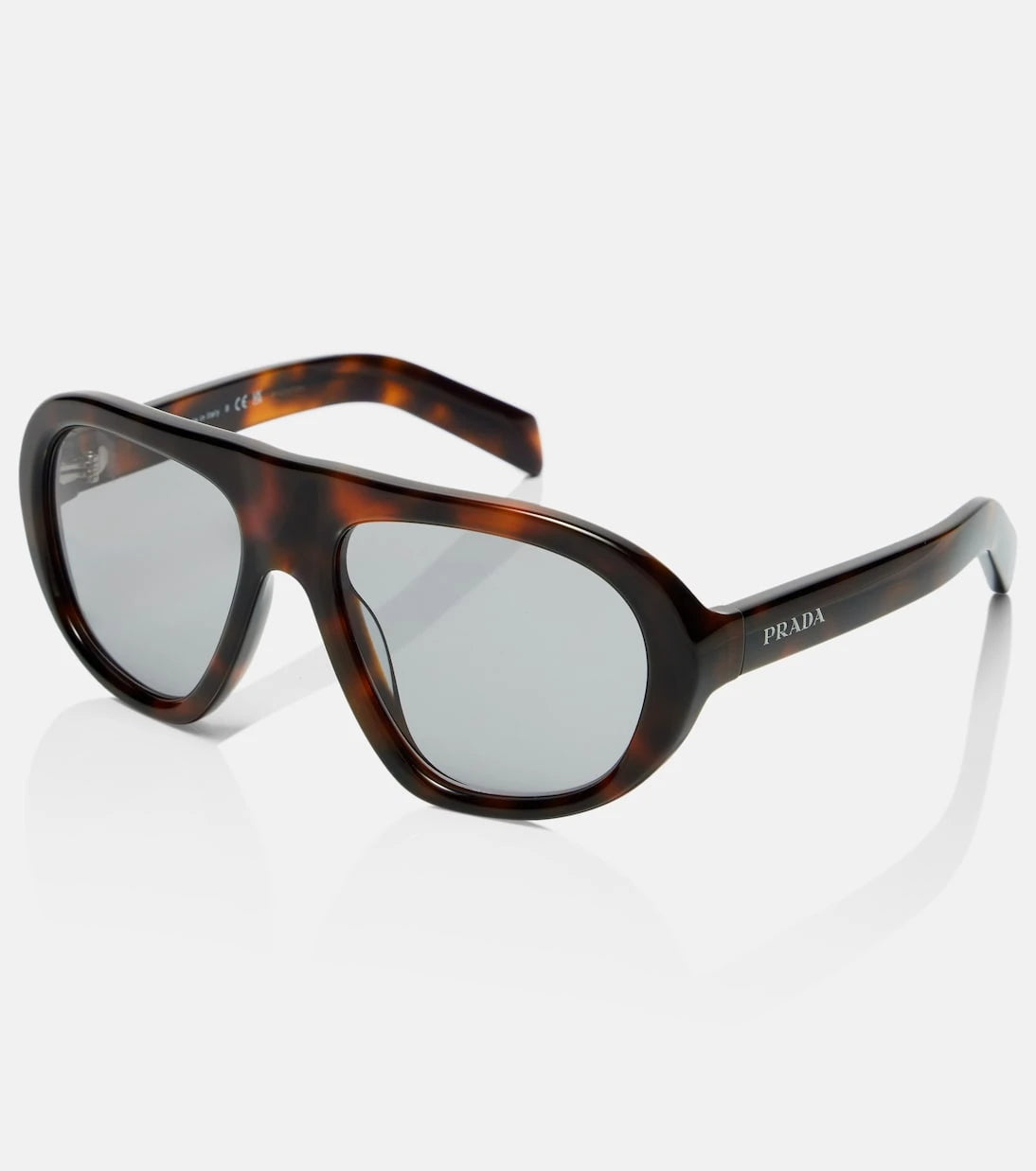 Prada - Logo aviator sunglasses